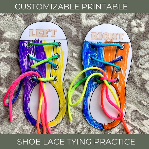 How to Teach Shoelace Tying - Free Printable Activity Included!