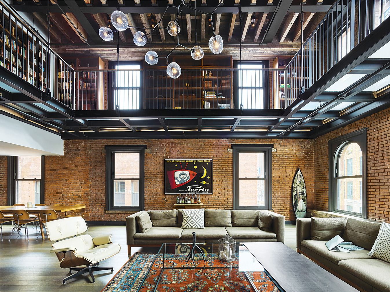 Industrial Penthouse: Luxury & Color Pops | Trends